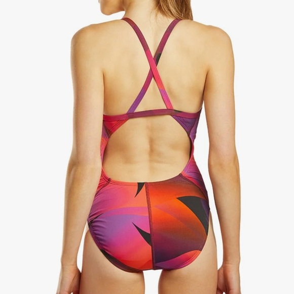 Nike HydraStrong Spectrum Cross Back One Piece Swimsuit - Picture 3 of 12